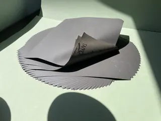 Abrasive sheets arranged for display